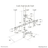 Neomounts DS45-600BL2-1 Monitorstandaard voor drie schermen 10-32"