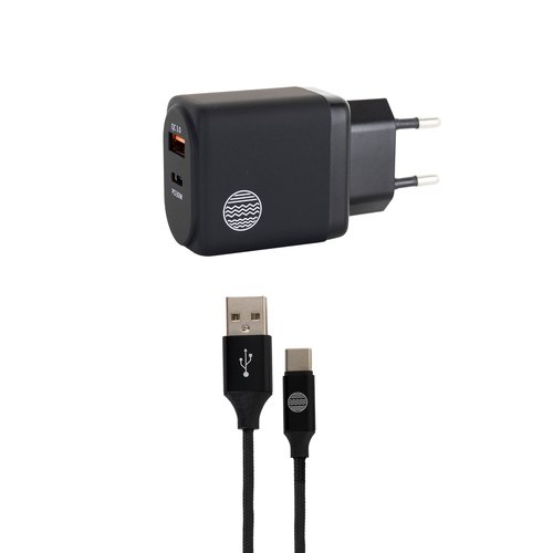 Our Pure Planet OPP142 oplader voor mobiele apparatuur Universeel Zwart AC Snel opladen Binnen