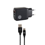 Our Pure Planet OPP142 oplader voor mobiele apparatuur Universeel Zwart AC Snel opladen Binnen