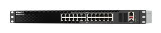 QNAP QSW-M3224-24T netwerk-switch Managed L3 10G Ethernet (100/1000/10000) 1U Zwart, Zilver