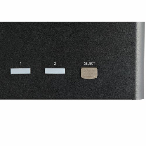 StarTech.com 2 Port Triple Monitor KVM HDMI Switch, 4K 60Hz Ultra HD HDR, Desktop Hub 4K HDMI 2.0 KVM Schakelaar met 2x USB 3.0 (5Gbps) & 4x USB 2.0 HID, Audio, Hotkey Switching, TAA