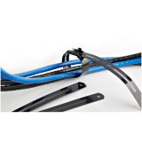StarTech.com 22 cm Metalen Kabelbinders 7 mm Breed, 55 mm Bundeldiameter, 45 kg Treksterkte Nylon gecoat 316 Roestvrij Staal Zelfsluitende en Detecteerbare Metalen Snelbinders 50 stuks