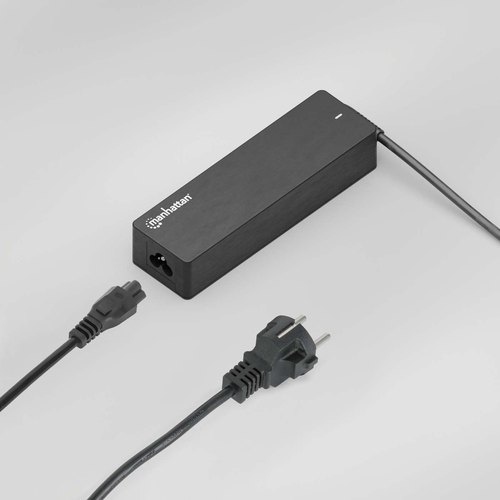 Manhattan Voedingskabel, Europese Schuko-stekker (CEE 7/4) naar C5-connector (klaver), 1 m, 2.5 A, zwart, netkabel, levenslange garantie