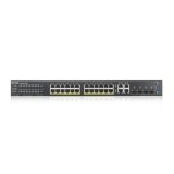 Zyxel GS2220-28HP-EU0101F netwerk-switch Managed L2 Gigabit Ethernet (10/100/1000) Power over Ethernet (PoE) Zwart