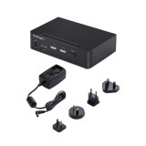 StarTech.com 2-Port DisplayPort KVM Switch, 4K 60Hz, DP 1.2, HDCP 1.4, EDID Beheer, 2-Port USB 3.0 Hub, 4x USB HID Poorten, TAA Compliant