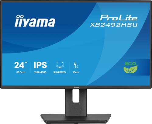 iiyama ProLite XB2492HSU-B1 computer monitor 60,5 cm (23.8") 1920 x 1080 Pixels Full HD LED Zwart