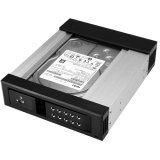 StarTech.com 5.25" naar 3.5" Harde Schijf Hot Swap Bay - Zonder tray - Voor 3.5" SATA/SAS schijven - Aluminium - SAS/ SATA Backplane