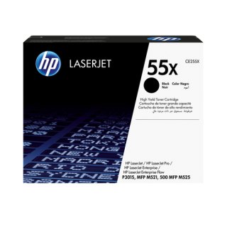 HP 55X originele high-capacity zwarte LaserJet tonercartridge