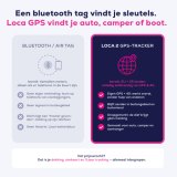 Nedsoft Loca 2 GPS tracker - Zónder abonnement – 3 jaar batterijduur – Waterdicht – 4G Future proof