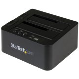 StarTech.com Standalone USB 3.1 Hard Drive Cloner, Dual Bay HDD/SSD Kloner/Copier, 10Gbps USB naar SATA III HDD/SSD Docking Station, Harde Schijf Duplicator Dock, Hard Disk Copy