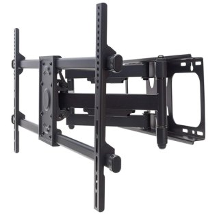 Manhattan Wandbeugel voor TV’s en monitoren (Volledig Verstelbaar), voor schermen 37–75", VESA-compatibiliteit: van 200x200 tot 800x400 mm (controleer de afmetingen van de vier montagegaten aan de achterzijde), max 75 kg, zwart