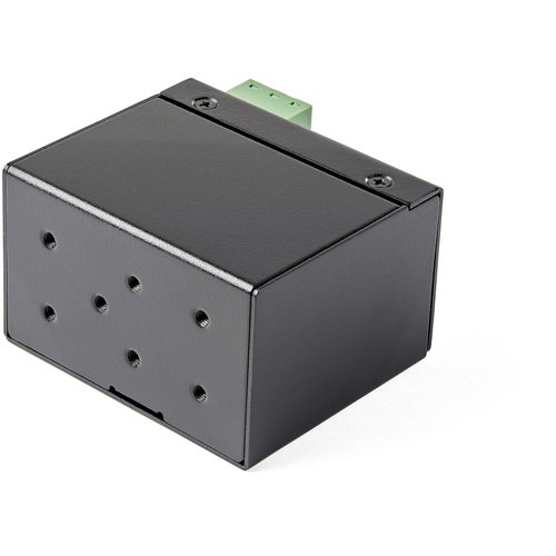 StarTech.com PoE+ Industrial Glasvezel naar Ethernet Media Converter 30W SFP naar RJ45 Single Mode/Multi Mode Gigabit Fiber naar Koper Compact design IP-30/ -40 tot +75°C
