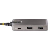 StarTech.com USB-C Multiport Adapter, 4K 60Hz HDMI w/HDR, 3-Port USB Hub, 100W Power Delivery Pass-Through, USB Type C Mini Docking Station, Windows/macOS/ChromeOS/iPadOS/Android