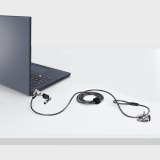 StarTech.com Laptop Kabelslot Compatibel met Noble Wedge&reg;, 2m, Anti-diefstal Kabelslot, Security Kabel voor Dell XPS/Latitude/2-in-1 Notebooks, Snijbestendig, Stalen Beveiligingskabel voor Laptop