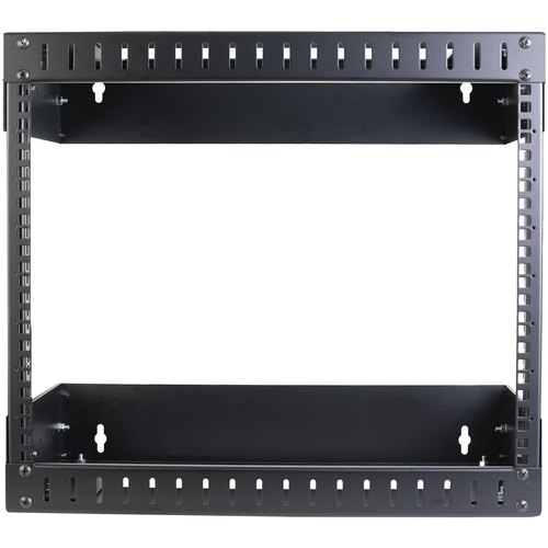StarTech.com 2 Post 8U Heavy-Duty Wandmonteerbare Server Rack, 19" Open Frame Netwerk Rack met Verstelbare Diepte, Data Rack voor IT/AV/Patchpaneel/Computer Apparatuur, Incl Kooimoeren en Schroeven