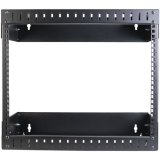 StarTech.com 2 Post 8U Heavy-Duty Wandmonteerbare Server Rack, 19" Open Frame Netwerk Rack met Verstelbare Diepte, Data Rack voor IT/AV/Patchpaneel/Computer Apparatuur, Incl Kooimoeren en Schroeven
