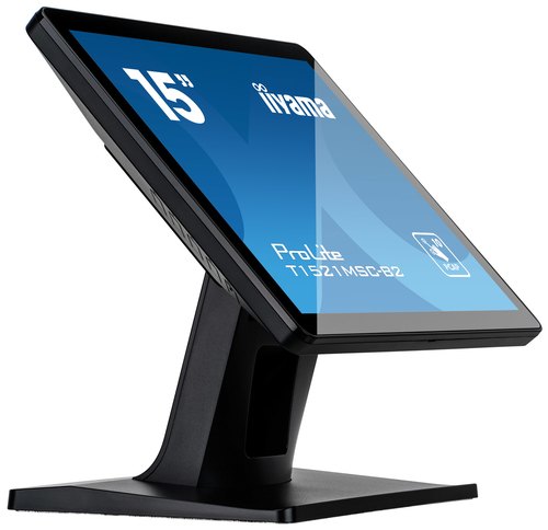 iiyama ProLite T1521MSC-B2 computer monitor 38,1 cm (15") 1024 x 768 Pixels XGA LED Touchscreen Tafelblad Zwart