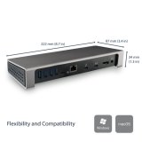 StarTech.com Thunderbolt 3 Dock - Dual Monitor 4K 60Hz TB3 Laptop Docking Station met DisplayPort - 85W Power Delivery Charging - 6-Port USB 3.0 Hub, SD 4.0, GbE, Audio - Windows & Mac