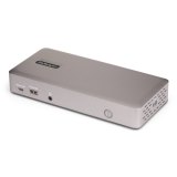 StarTech.com Triple-Monitor USB4 Docking Station, 4K 60Hz HDMI of DisplayPort, 100W Laptop Charging, 2.5GbE, USB-C Multi-Monitor Dock, Zonder Drivers