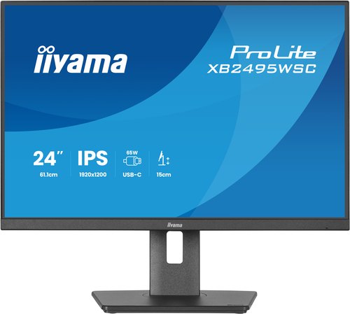 iiyama ProLite XB2495WSC-B1 computer monitor 61,2 cm (24.1") 1920 x 1200 Pixels WUXGA LED Zwart