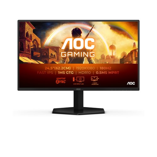 AOC G4 25G42E computer monitor 62,2 cm (24.5") 1920 x 1080 Pixels Full HD LED Zwart, Rood