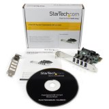 StarTech.com 4 Port PCI Express PCIe SuperSpeed USB 3.0 Controller Adapterkaart met UASP - 5Gbps - SATA Power - USB 3 PCIe Kaart