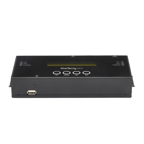 StarTech.com 1:1 Standalone Hard Drive Cloner & Wisser, SAS en SATA HDD/SSD Kloner/Copier/Eraser, Hard Disk Duplicator en Secure Erase Dock, LCD Display, TAA Compliant