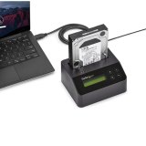 StarTech.com Single Bay Hard Drive Wisser, Standalone HDD/SSD Sanitizer/Eraser, 4Kn, USB 3.0 naar SATA III (6 Gbps), 9 Wismodi, LCD Display, Hard Disk Secure Erase Dock, DB-9 Printer Poort, TAA Compliant