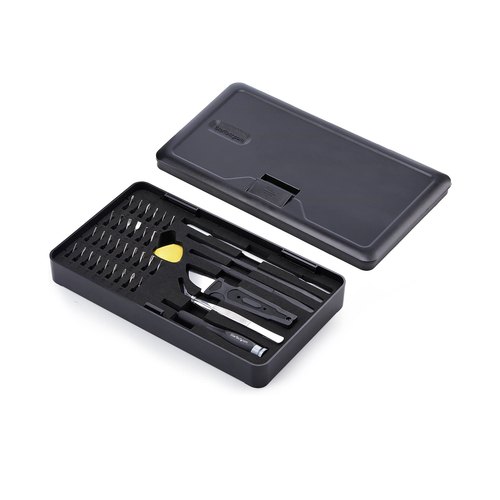 StarTech.com 40-Delige Computerreparatie Toolkit voor Laptop/PC/Electronica/Telefoon, 30-Bit Precisie Schroevendraaierset, Verwijderbaar Deksel met Magnetisch Werkvlak, Pry Tools