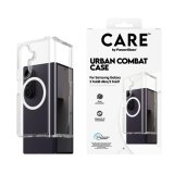 PanzerGlass CARE™ by ® Urban Combat Case Transparent w. White Qi Samsung Galaxy Fold8 Ultra | Fold7 mobiele telefoon behuizingen Hoes Transparant