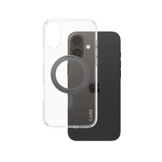 PanzerGlass CARE™ by ® Case Transparent w. Black Kickstand & MagSafe iPhone 16 Plus mobiele telefoon behuizingen Hoes Zwart