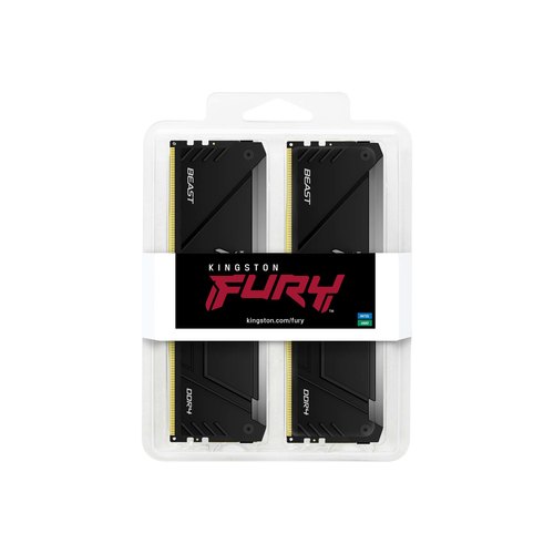 Kingston Technology FURY Beast 32GB 3200MT/s DDR4 CL16 DIMM (Sets van 2) RGB