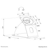 Neomounts DS15-629BL1 Tablet standaard bureau en wand - max 3 kg