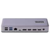 StarTech.com USB-C Docking Station, Multi Monitor USB-C Dock, HDMI/DP/DP Alt-mode, 3x 4K30 / 2x 4K60, 7-Port USB Hub, 60W Power Delivery, GbE, 3.5mm Audio, Works With Chromebook Certified