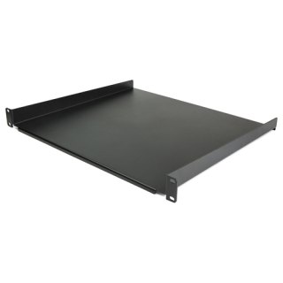 StarTech.com 1U Server Rack Schap - Universele Rack Mount Cantilever Shelf voor 19" Netwerk Kast & Apparatuur - Heavy Duty Staal - Capaciteit 20kg - Diepte 41cm (16”) - Zwart