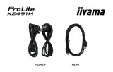 iiyama ProLite X2491H-B1 computer monitor 60,5 cm (23.8") 1920 x 1080 Pixels Full HD LCD Zwart
