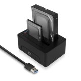 ACT 2,5" en 3,5" SATA dual HDD/SSD dockingstation, USB 3.2 Gen1