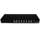 StarTech.com 16-poort 1U-Rack USB KVM-switch met OSD en Bekabeling
