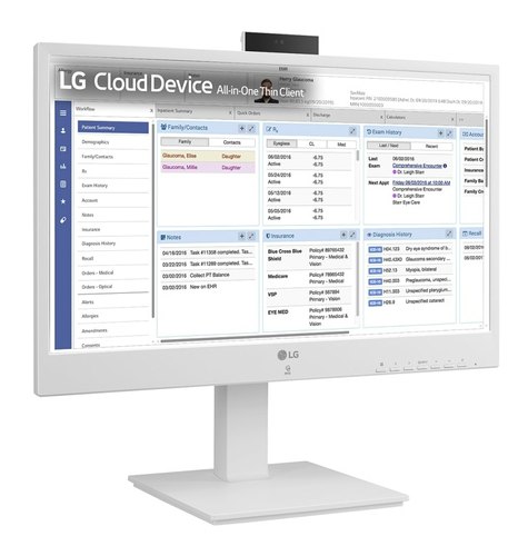 LG 24CR671N-2P.AEU All-in-One PC/workstation Intel® Pentium® N6005 60,5 cm (23.8") 1920 x 1080 Pixels All-in-One thin client 8 GB DDR4-SDRAM 256 GB SSD Wit