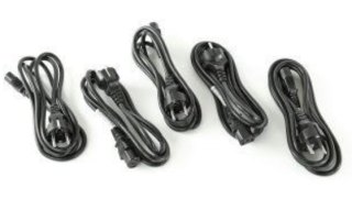 Power Cord Euro 220V IEC320C13 (set of 5