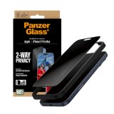 PanzerGlass ® 2-Way Privacy Screen Protector iPhone 17 Pro Max | Ultra-Wide Fit w. EasyAligner Doorzichtige schermbeschermer Apple 1 stuk(s)