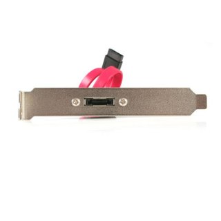 StarTech.com eSATA Cable with External Slot Plate SATA-kabel 0,3 m Zwart