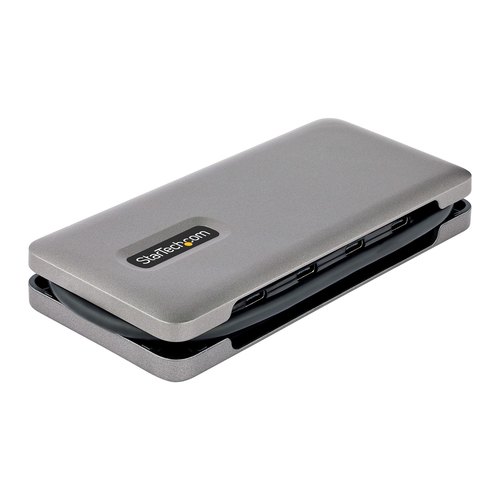 StarTech.com 4-Port USB-C Hub, 4x USB-C Ports, USB 3.1 10Gbps, Compacte USB C Hub met 100W Power Delivery Pass-Through, USB Type C Hub met 32cm Wrap-Around Kabel