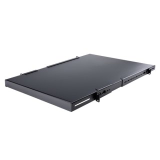 StarTech.com 1U 4-Post Verstelbare Plank voor Server Rack - 150 kg - 49,5 tot 97,4 cm Rack Shelf met Instelbare Montagediepte - Universeel Schap voor 19" AV, Data & Netwerk Rack Apparatuur