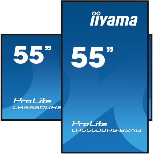 iiyama LH5560UHS-B2AG beeldkrant Digitaal A-kaart 138,7 cm (54.6") LED Wifi 500 cd/m² 4K Ultra HD Zwart Type processor Android 11 24/7