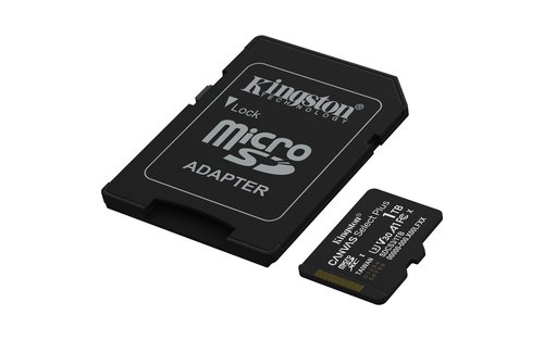 Kingston Technology 1TB microSDXC Canvas Select Plus Gen3 150MB/s A1 kaart + adapter