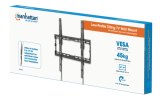 Manhattan Wandbeugel voor TV’s en monitoren (Kantelbaar), voor schermen 32"–55", VESA-compatibiliteit: van 200×200 tot 400×400 mm (controleer de afmetingen van de vier montagegaten aan de achterzijde), max 35 kg, zwart