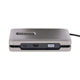 StarTech.com USB-C Multiport Adapter met USB-C DP Alt Mode Video Output/4K HDMI 2.0/VGA, USB-C Dual Monitor Docking Station, 100W PD Pass-Through, USB Type C Mini Dock/MST Adapter Hub