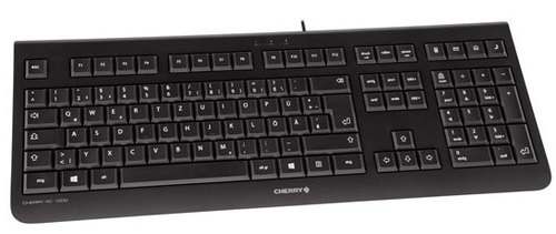CHERRY KC 1000 toetsenbord Thuis USB Zwitsers Zwart