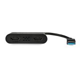 StarTech.com USB 3.0 naar Dual HDMI Adapter - Dual 1080p of Single 4K 30Hz - Externe video & grafische kaart - USB Type-A naar HDMI Dual Monitor Display Adapter - Alleen Windows - Zwart